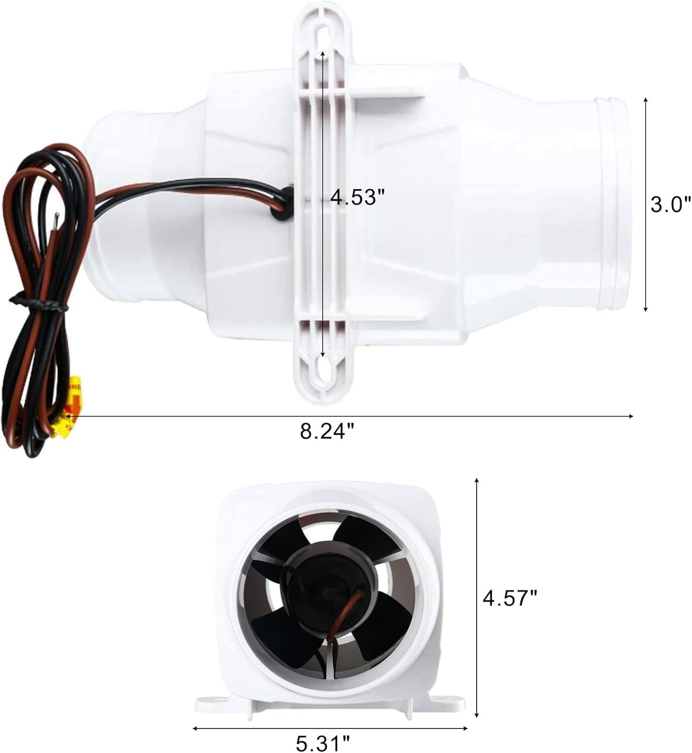 12V 3 130 CFM Marine Boat Electric In Line Bilge Air Blower Fan 12v-3-130-cfm-marine-boat-electric-in-line-bilge-air-blower-fan