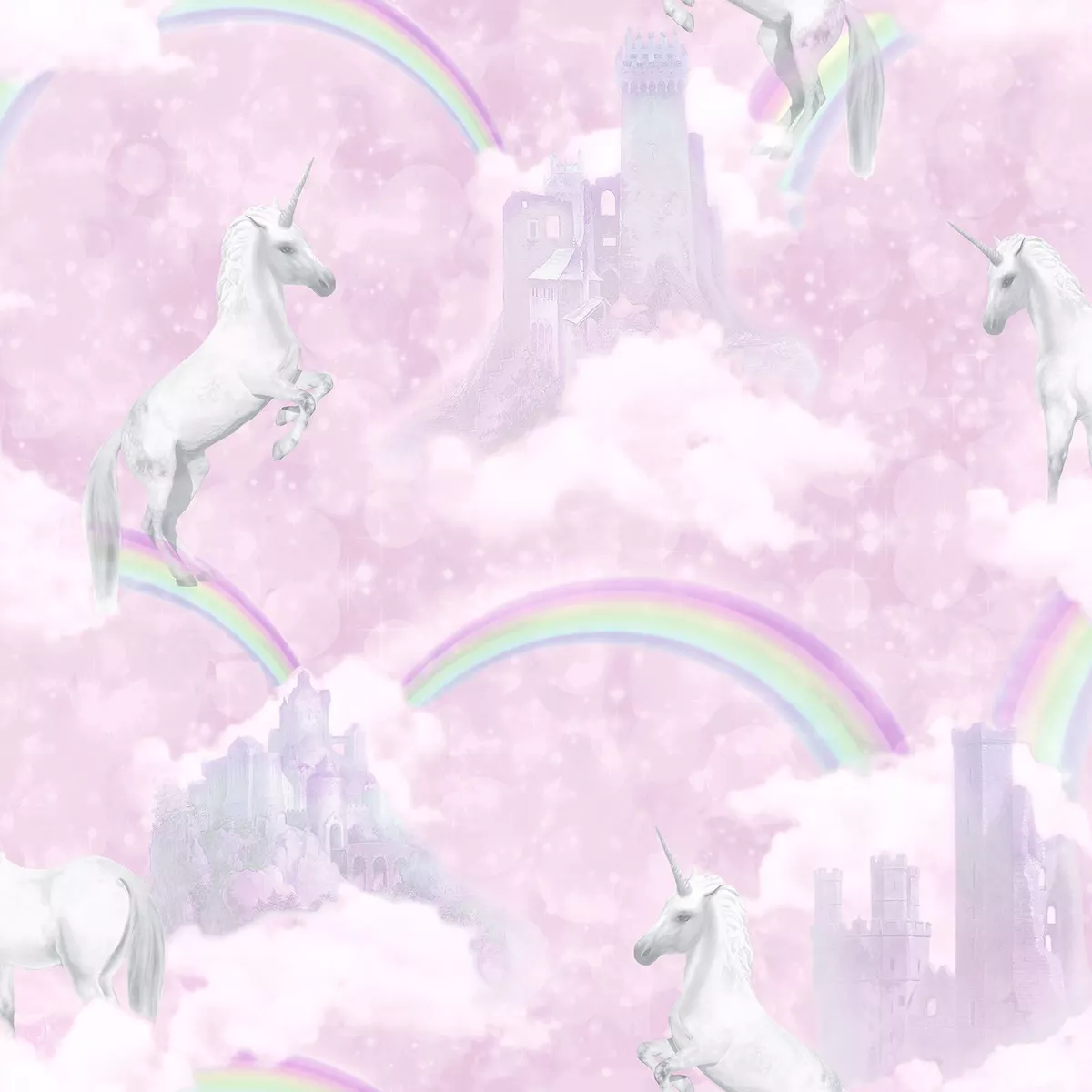Pink unicorn wallpaper deals