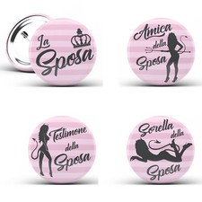 Addio al nubilato gadget LA SPOSA Amica della sposa Testimone Sorella Spille
