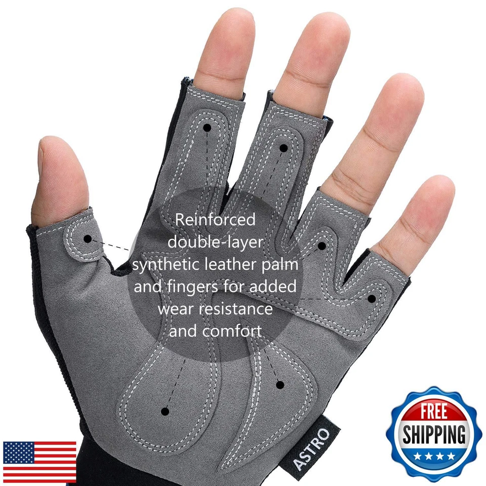 BASSDASH Astro Fishing Gloves Men’s Women’s Fingerless Gloves for Game Fishin - Image 3 of 4