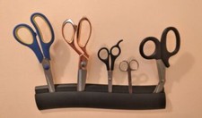 Wall Mounted Scissors Holder Rack Displays Up To 10 Pairs - Ingenious - By G.E.