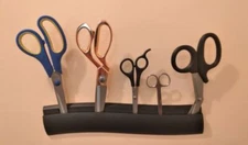 Wall Mounted Scissors Holder Rack Displays Up To 10 Pairs - Ingenious - By G.E. 