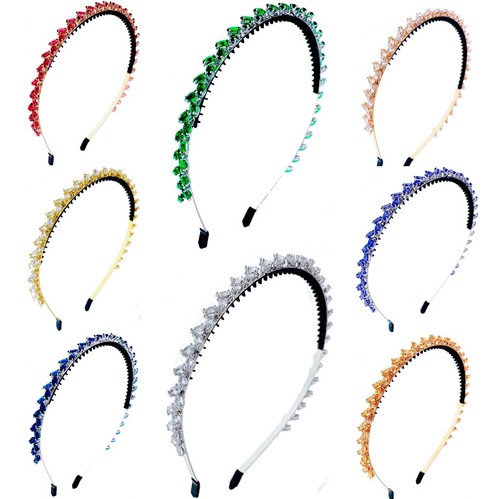 Glam Leaf Stirnband Haarband aus Swarovski Kristall Edelstein Rosegold S3 - Bild 4 von 4
