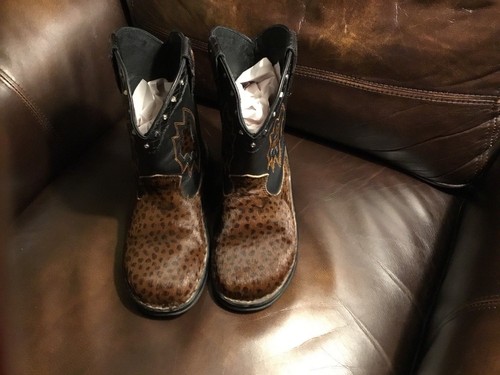 Bebé Maravilloso Doble H grasa estilo elegante y Negro Botas De Piel, Dama  Talla 6 1/2,! mira! | eBay