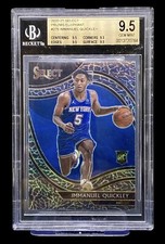 2020-21 Select Prizm Immanuel Quickley Elephant Courtside RC Rookie SSP BGS 9.5