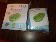 New Blue Inflation Baby Bathtub Press to Inflate