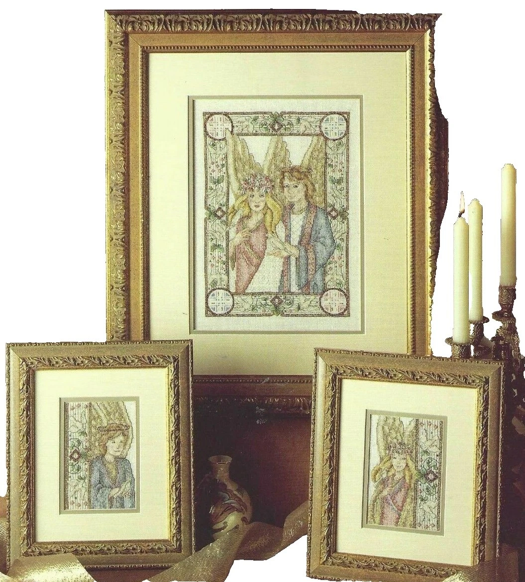 Patrón de punto de cruz True Colors folletos Media