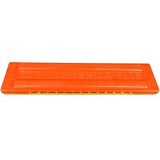 Vintage Toy Harmonica No. 15 Proll Toys Inc. Newark Made in USA Orange/Yellow