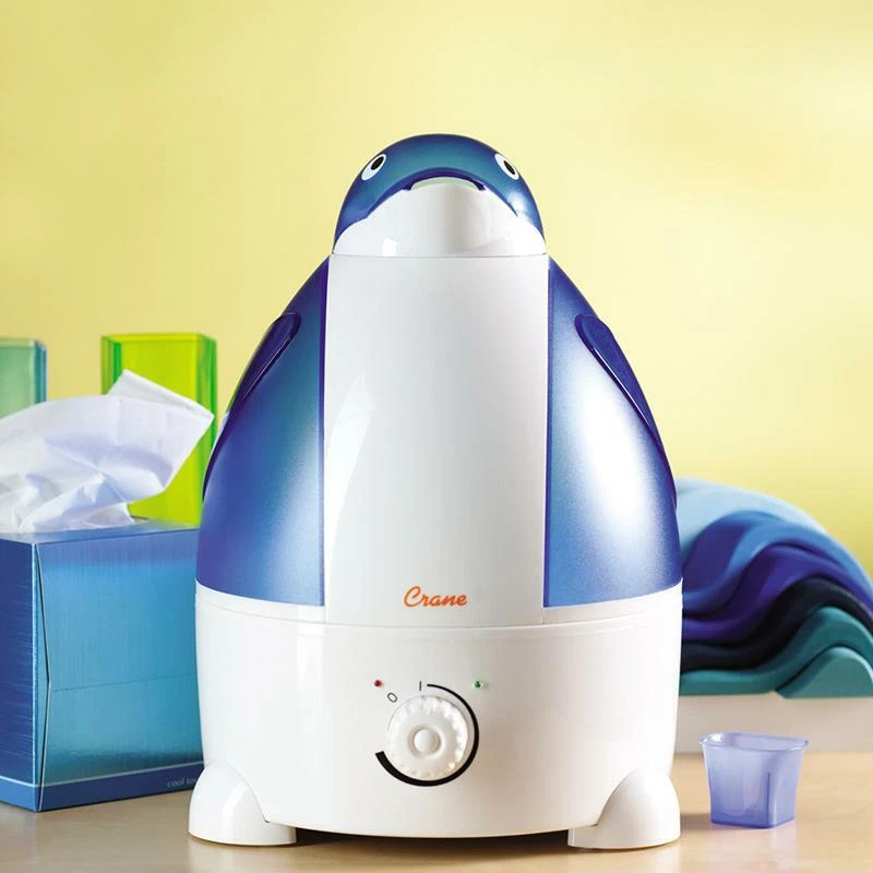 Crane Filter Free Humidifier 1 Gallon Ultrasonic Cool Mist Humidifiers Penguin - Image 2 of 3