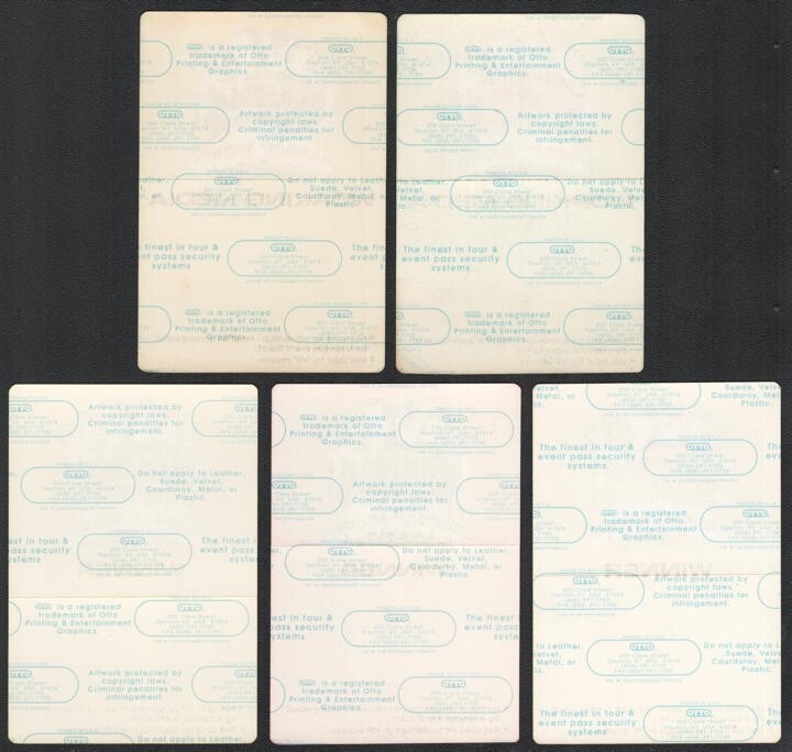 1992 Set of 5 Halloween Horror Nights Passes Guaranteed 100 Old