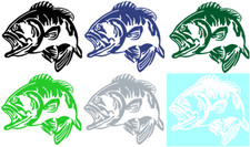 Bass Fish Decal Sticker Bass Fish Decal Sticker