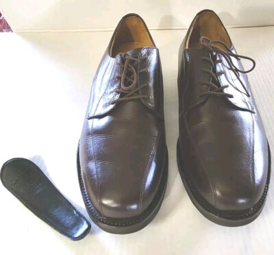 Tauer & Johnson NORMANDY Shoes Brown Leather Mens Size 11.5 D - EUC- W/ Shoehorn