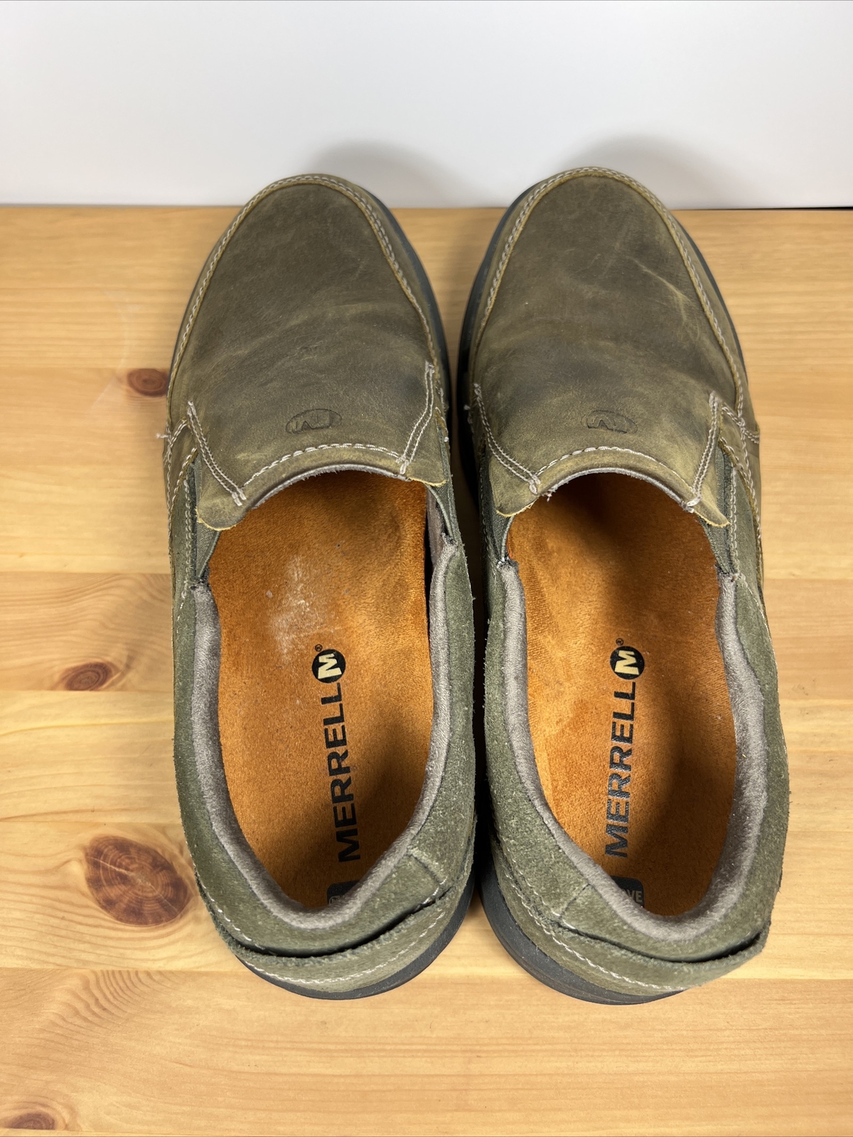 Mocassino uomo Merrell Dusty Olive Berner casual scamosciato mocassino taglia 8