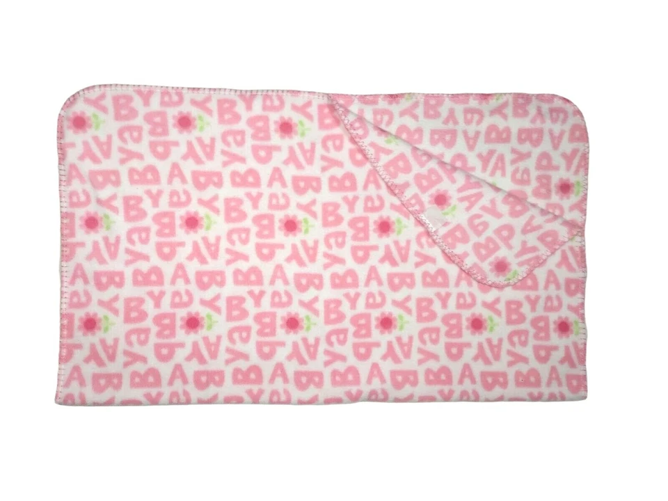 Manta polar Child Of Mine B A B Y letras rosa flor Lovey Carters bebé niña Foto 2 de 3