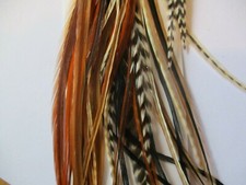 feather hair extensions ebay naturals 10 mixed real 5-11 inches hair feathers 