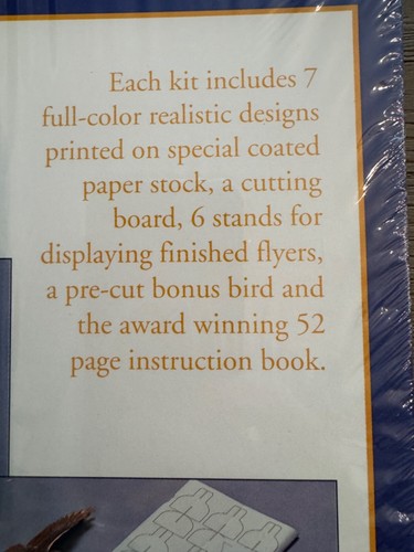 1993 Wild Flyers 7 Authentic Bird Gliders by Michael Vannozzi Cardinal Blue Jay - Picture 5 of 20