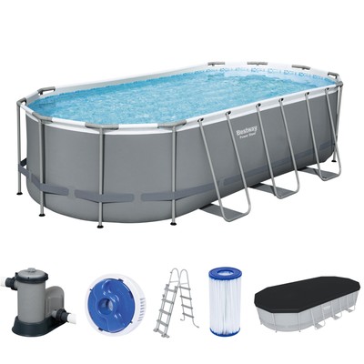 Bestway Power Steel Schwimmbecken Pool Swimmingpool Filterpumpe Gartenpool 56710