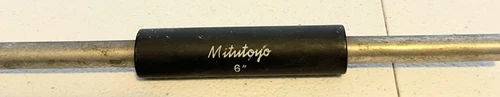 Mitutoyo 167-146 Micrometer Standard Calibration Bar, 6" Length, .31" Dia.