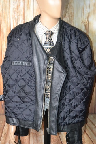 Vntg 1989 Harley Davidson Men Shovelhead Black Leather Motorcycle Jacket Sz 3XL - Picture 12 of 16