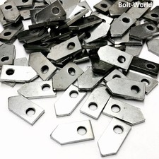 M6, POINTED NUTS METRIC STEEL ZINC PLATED BZP FOR BOLTS AND SCREWS 1mm PITCH