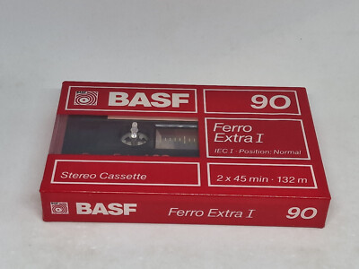 Pack neuf 9 Cassettes K7 audio BASF FERRO EXTRA 90 (x 4) et 60 (x 5