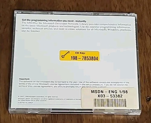 MSDN Library January 1998 - Picture 2 of 4