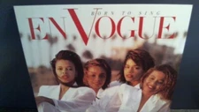 1990 EN VOGUE BORN TO SING ALBUM FLAT DOUBLE SIDED PROMO DISPLAY POSTER