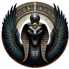 Wadjet Ancient Egyptian Goddess Of Protection 3" Egyptology Egypt Myth Decal