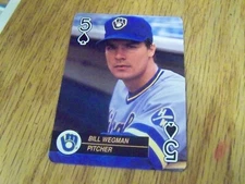 BILL WEGMAN 1992 ACES PLAYING CARDS  BASEBALL CARD  ODD BALL   