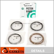 Made in USA Piston Rings Fit 04-16 Buick Cadillac Acadia Aura 3.5L V6 DOHC