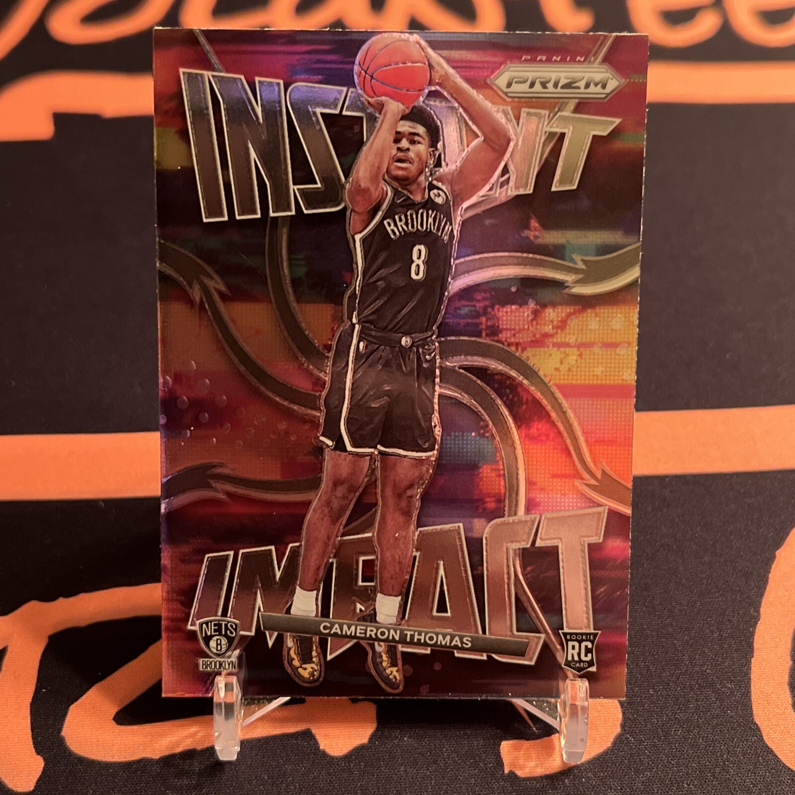 2021-22 Panini Prizm Instant Impact Cameron Thomas Rookie #2 Brooklyn Nets RC