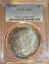 1878-S PCGS MS62 Morgan Silver Dollar