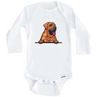 Tosa Inu Dog Breed Cute One Piece Long Sleeve Baby Bodysuit v2