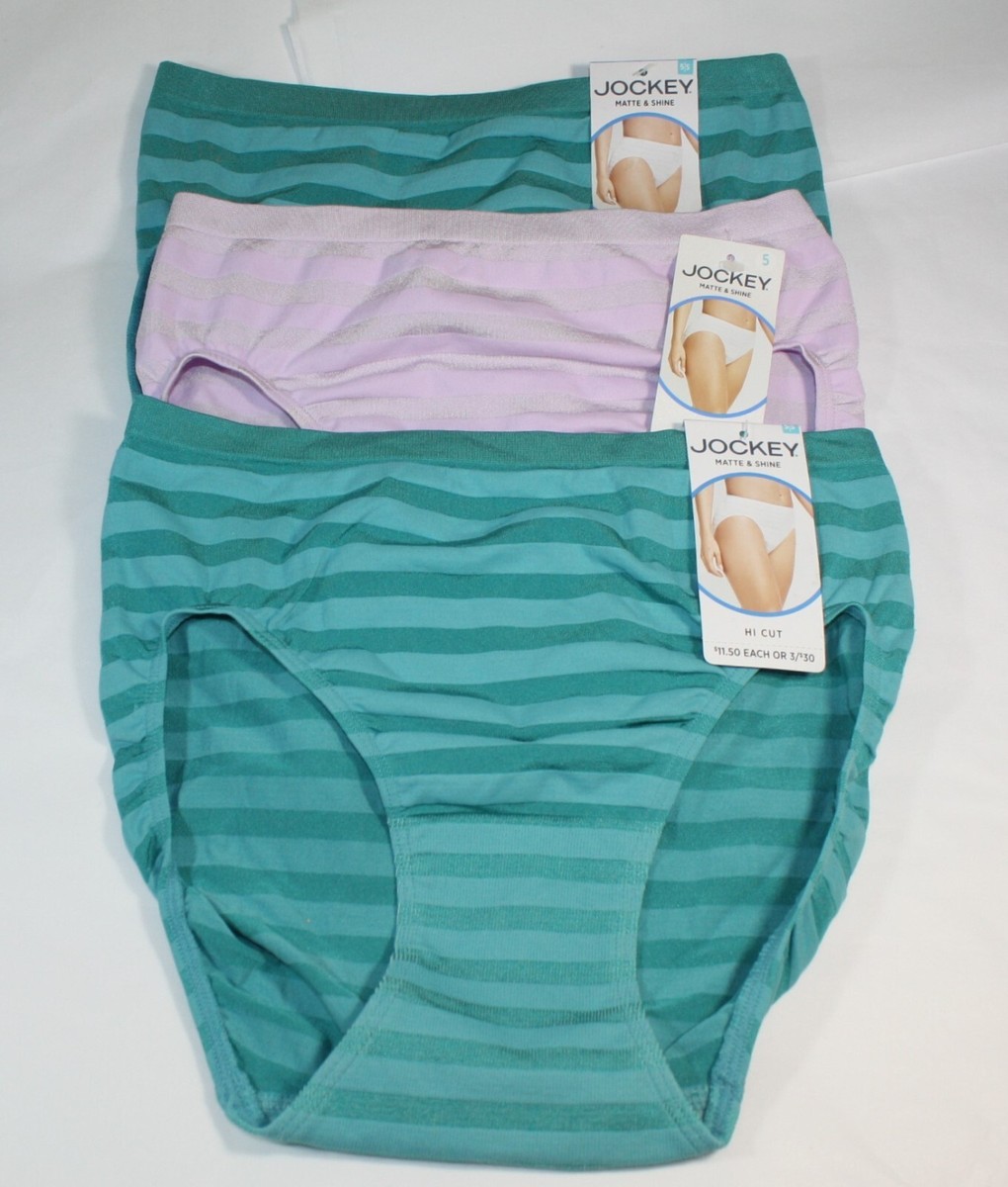 New set of JOCKEY MATTE SHINE HI CUT panties 1306 in GREEN