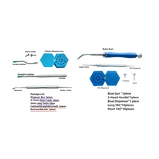 Dental Bone Tack Pins Membrane Fixation GBR Auto Gun TAC Remover Complete Kit