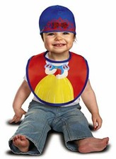 Disney Princess Snow White Baby Infant 0-12 Months Bib Hat Halloween Costume