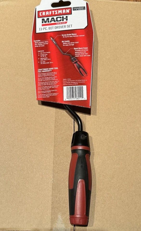 NEW CRAFTSMAN MACH SERIES 11 PIECE BIT DRIVER SET # 44881 - BOX OF 6 - Image 2 of 4