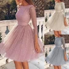 Women Long Ball Gown Party Prom Cocktail Wedding Bridesmaid Evening Dress Z