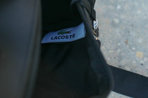LACOSTE SHOULDER BAG Compact Mini Vintage L61 Classic 21 Black - Picture 10 of 10