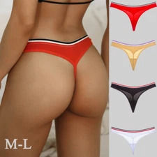 5 Packs Lot Womens Cotton Panties Thongs G-string Bikini Briefs T-back Underwear