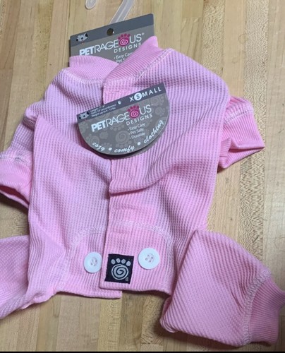 Pet Dog Pajamas Pink Sz XS Petrageous Designs - Picture 3 of 5