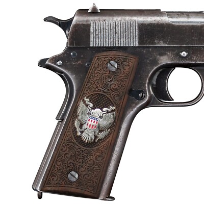 Poignée Colt 1911 Bois Poignées Pistolet Colt 1911 En Bois