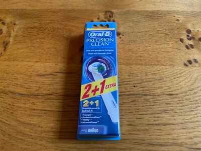 Oral-B EB20-3 Precision Clean Ersatzkopf für elektrische Zahnbürste - Weiß, Packung