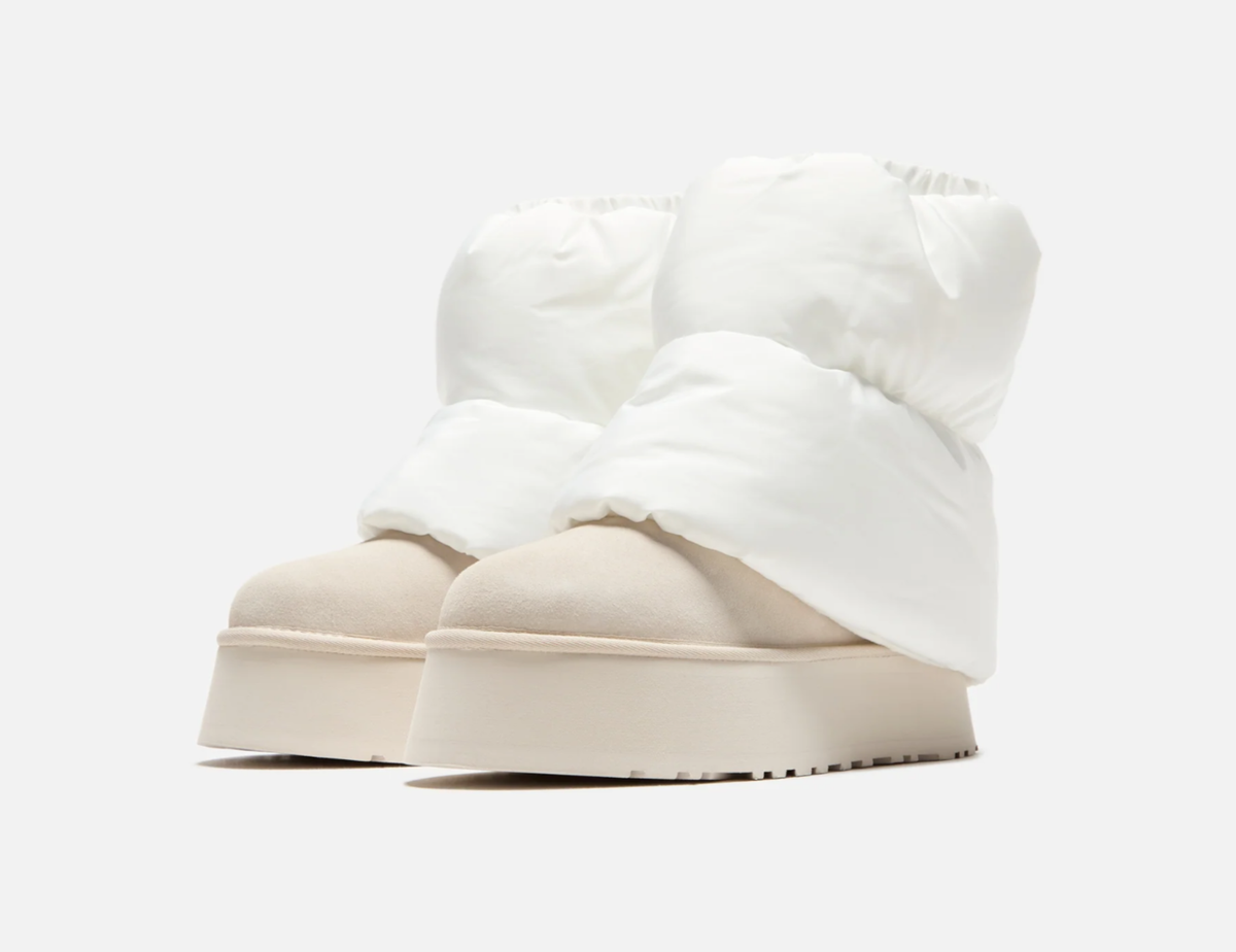 UGG Classic Mini Dipper Puffer Boot White Ceramic UK 6 7 8 9 US