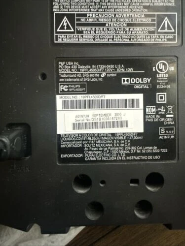 TV Estándar PHILIPS 19PFL4505D/F7 19" | 1920x1080 Full HD | 60Hz Foto 4 de 4