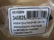 (3) Terawave Solutions CON-07-240-CP-HEX Connectors NEW!!!