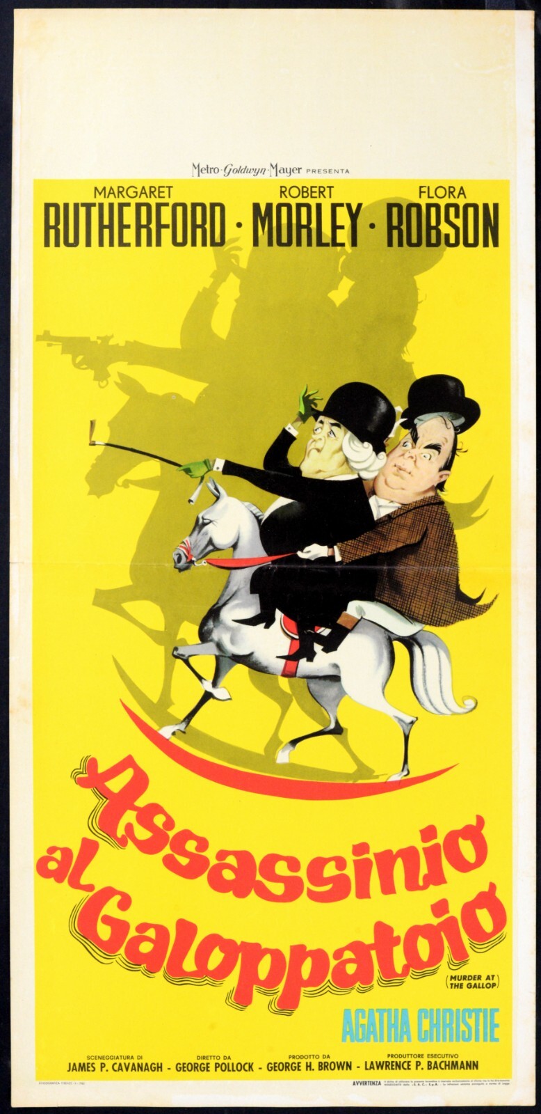 Locandina originale film Assassinio al galoppatoio (1963) - Regia di George Pollock