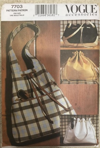 OOP Vogue Accessories Hats Bags Purses Handbags Shrug Sewing Pattern Misses UPIC - Picture 6 of 39