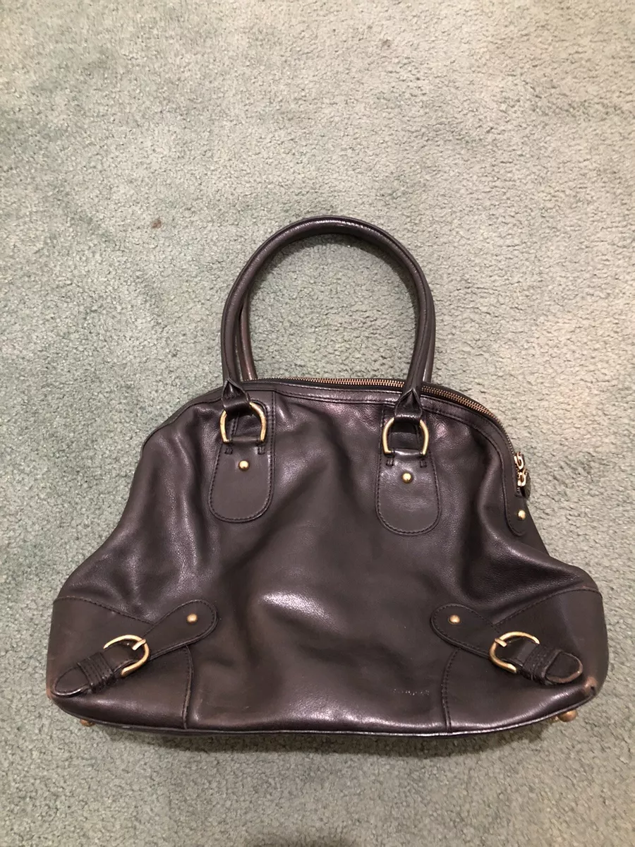 Banana republic hotsell black leather bag