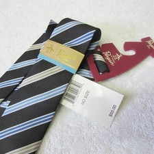 Original Penguin 100 Silk Neck Tie Slim Tie Stripes NEW W/TAG MSRP 55.00